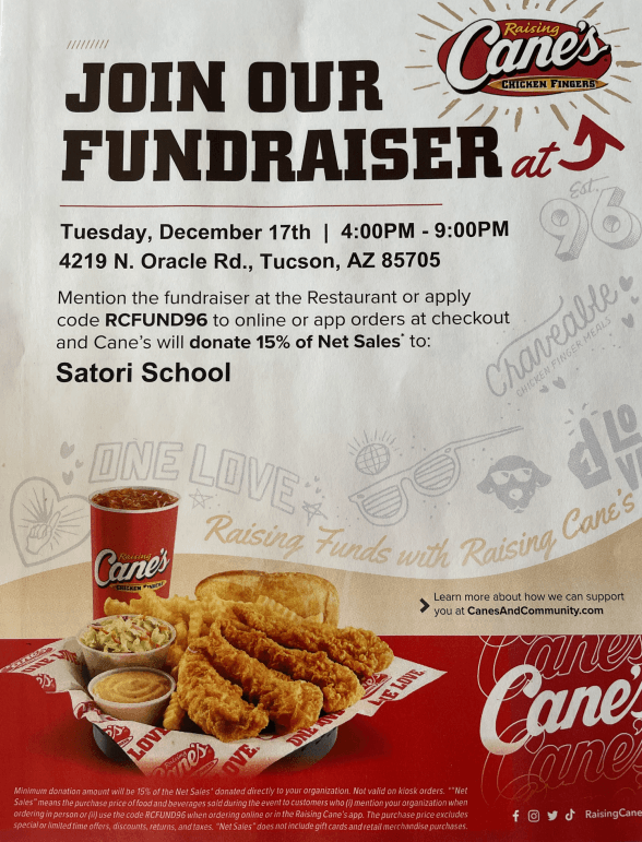 Raising Canes Flyer