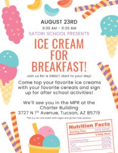 Ice Cream Social 2025 flyer