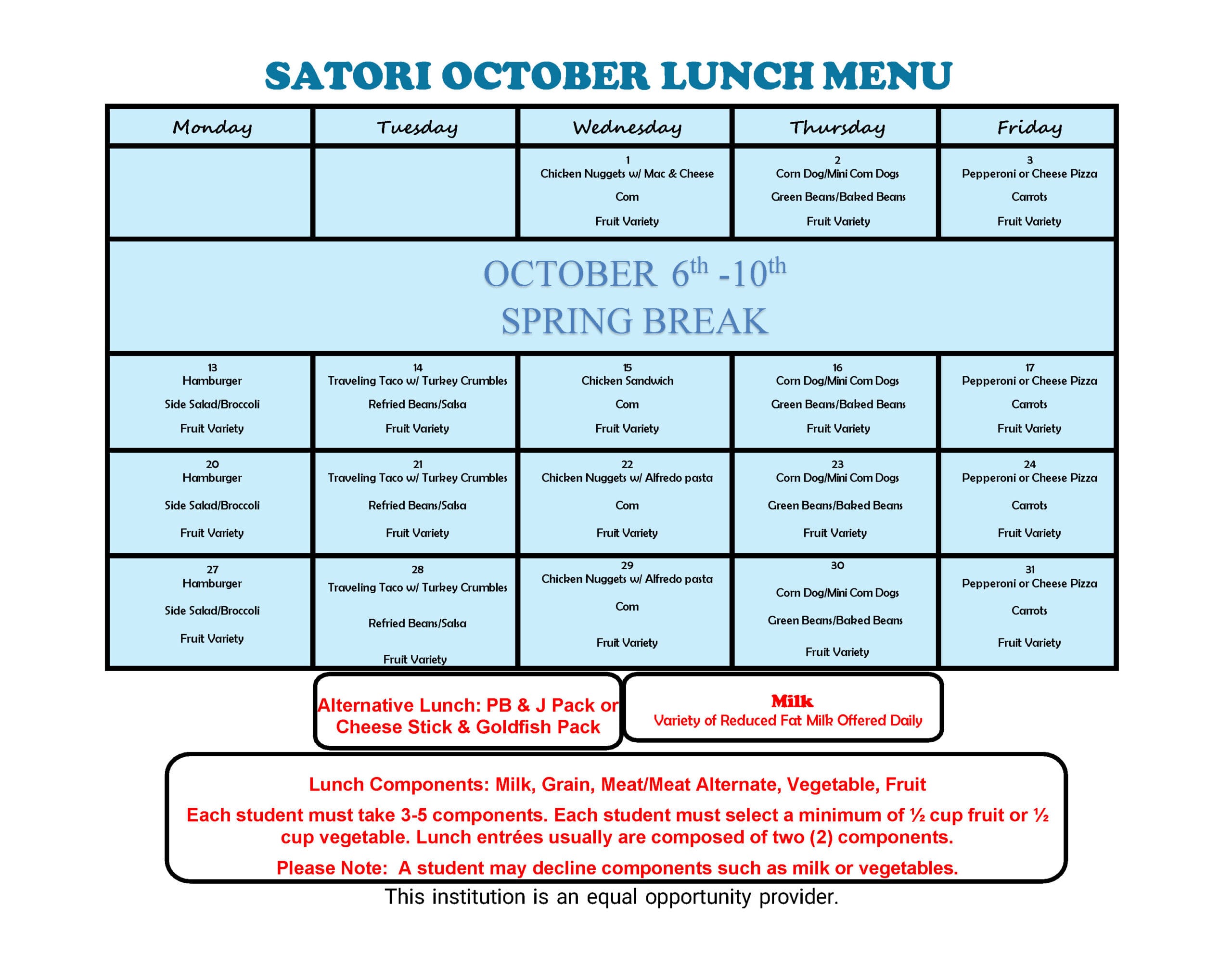 Menu Page 2